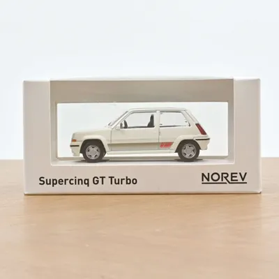 Jouets enfants - Voiture jouet Renault SuperCinq GT Turbo Ph II 1988 Blanc Jet-car 1/43 - NOREV