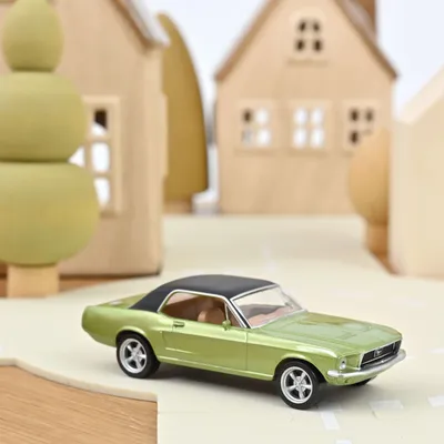 Toys - Toy car Ford Mustang Coupé 1968 Metallic Green Jet-car 1/43 - NOREV