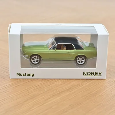 Toys - Toy car Ford Mustang Coupé 1968 Metallic Green Jet-car 1/43 - NOREV