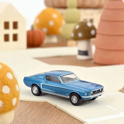 Toys - Toy car Ford Mustang GT Fastback 1968 Acapulco Blue Jet-car 1/43 - NOREV