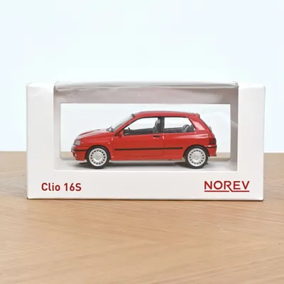 Toys - Toy car Renault Clio 16S 1991 Red Jet-car 1/43 - NOREV