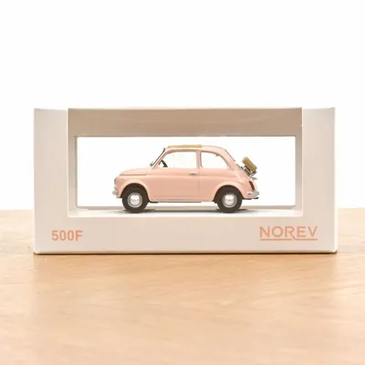 Toys - Toy car Fiat 500 F 1965 Pastel Pink Jet-car 1/43 - NOREV