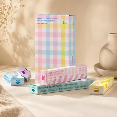 Caskets and boxes - Twizzley Curved Wide-Head Toothbrush - TWIZZLEY