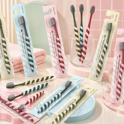 Caskets and boxes - TWIZZLEY Daily Edition – 3-Piece Toothbrush Set - TWIZZLEY