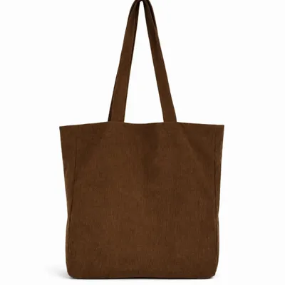 Bags and totes - Reusable velvet bag - Brown (41,5x10x 9cm) - MOONPACK