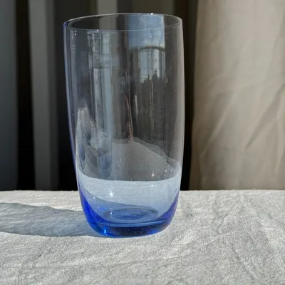 Glass - Set of 4 blue orangeade glasses H14 - OFFICE OBJETS