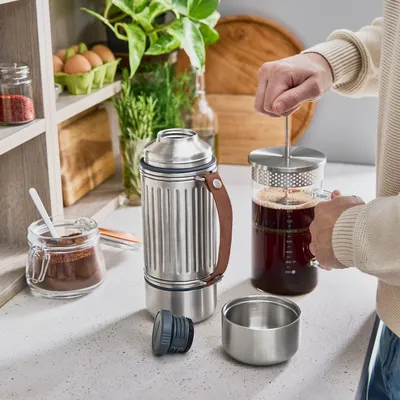 Café et thé - BLACK+BLUM Gourde Isotherme|Explorer Flask En Inox - 2 Tasses 1L|1.4L - BLACK+BLUM EUROPE
