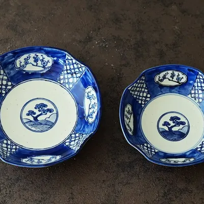 Plats et saladiers - Shochikubai - MARUMITSU POTERIE