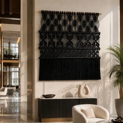 Tapisseries - Décoration Murale Textile - Noir - NŒULUXE