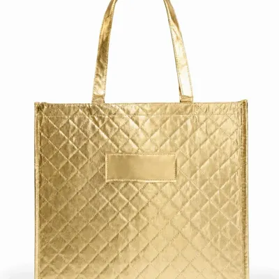 Bags and totes - Non-woven PP reusable bag -\" Oslo\” Gold (41x12x35cm) - MOONPACK