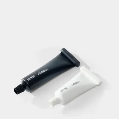 Travel accessories - Refillable Toothpaste Tubes Pack - x2 22/35ml Black and White - MATADOR