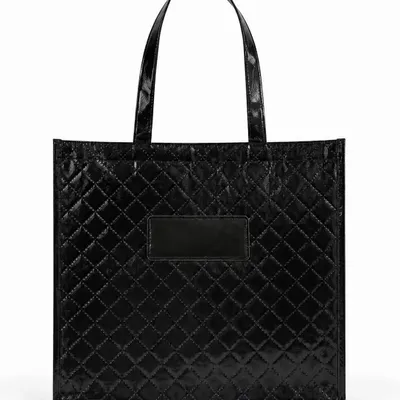 Bags and totes - Non-woven PP reusable bag -\" Oslo\” Black (41x12x35cm) - MOONPACK