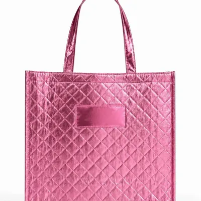 Bags and totes - Non-woven PP reusable bag -\" Oslo\” Rose Gold (41x12x35cm) - MOONPACK