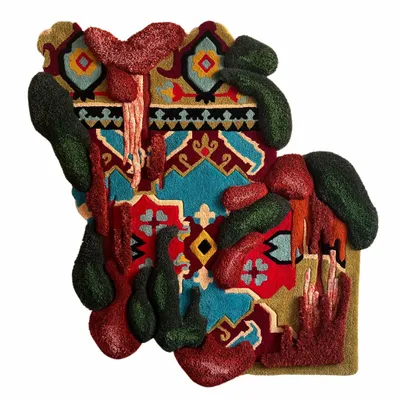 Contemporary carpets - Textile wall sculpture — Unique piece — Vernaculario II - ATELIER SAGRADO