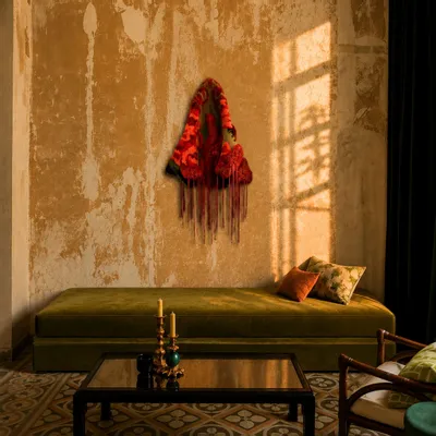 Tapis contemporains - Sculpture murale textile – Pièce unique – Vernaculario III - ATELIER SAGRADO