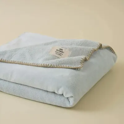 Plaids - Warm blanket Glacier blue - SYLVIE THIRIEZ