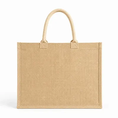 Sacs et cabas - Sac Réutilisable en Jute Naturel – Ibiza L (45 × 20 × 34 cm) - MOONPACK