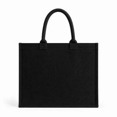 Bags and totes - Reusable Black Jute Bag - Ibiza M (35x15x30 cm) - MOONPACK