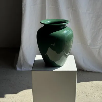 Decorative objects - Large deep sea green ceramic vase H26 D22 - OFFICE OBJETS