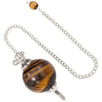 Bijoux - Pendule sphère Oeil de Tigre 4cm - ARABESK