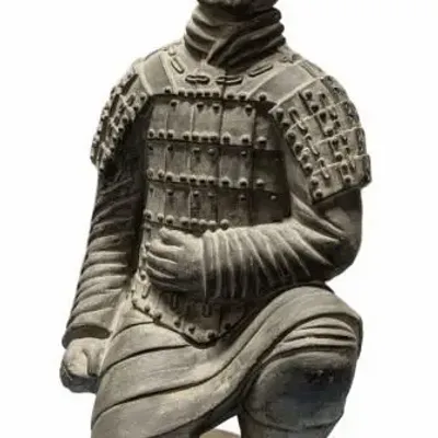 Objets de décoration - Statue Noire Archer Agenouillé en Terracotta 35cm - ARABESK