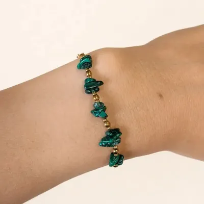 Bracelets - Malachite A Energy Bracelet – Stone Chips - ARABESK