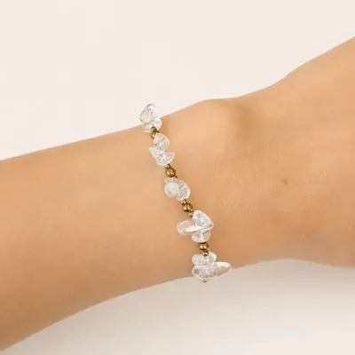 Bracelets - Energy Bracelet, AA Rock Crystal – Stone Chips - ARABESK