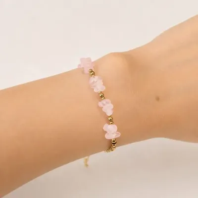 Bracelets - Rose Quartz A Energy Bracelet – Stone Chips - ARABESK