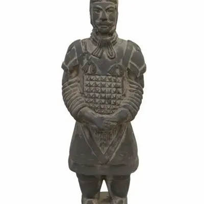 Decorative objects - Black Terracotta General Statue 26cm - ARABESK