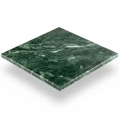 Other tables - Green marble top — 450 × 450 mm square - SAGIT