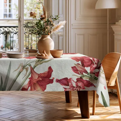 Table cloths - 100% linen tablecloth AMARYLLIS 140x250cm - NORRAVILLA