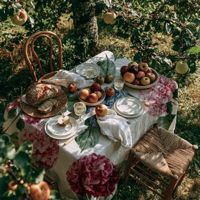 Table cloths - 100% linen tablecloth HYDRANGEA 140x250cm - NORRAVILLA