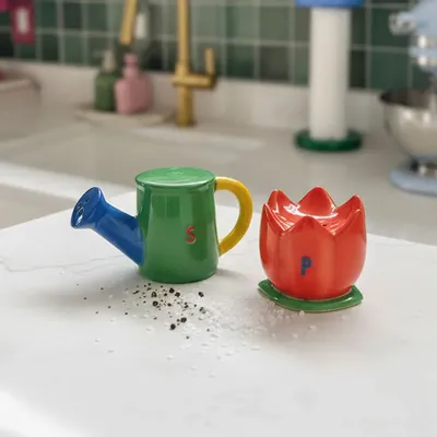 Condiments - BLOOM SALT & PEPPER SHAKERS HF - HELIO FERRETTI
