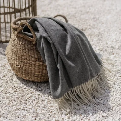 Throw blankets - Cashmere Throw Polo - LANAVITTA