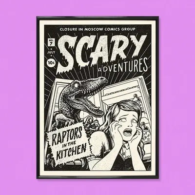 Poster - Print " Raptor” - Size 30 x 40 cm - YEAAAH! STUDIO