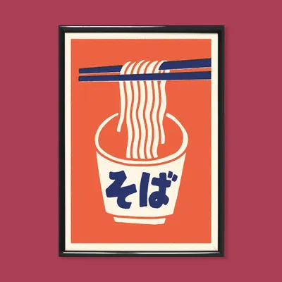 Poster - Print " Soba” - A4 size - YEAAAH! STUDIO
