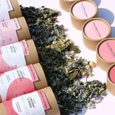 Coffee and tea - LES INSTANTS Herbal Teas - Collection of teas for feminine well-being - SAS ENTRE DEUX HAIES