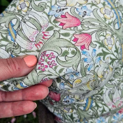 Comforters and pillows - 100% Linen Pillowcase - William Morris Golden Lily - NORRAVILLA