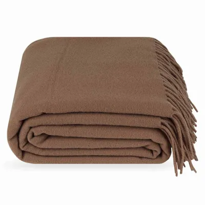 Throw blankets - Australian Merino Wool Throw Leon - LANAVITTA
