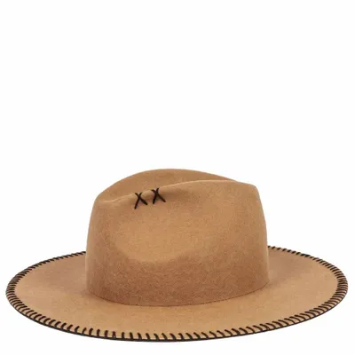 Hats - CROCHET wide brim felt hat - TRAVAUX EN COURS...