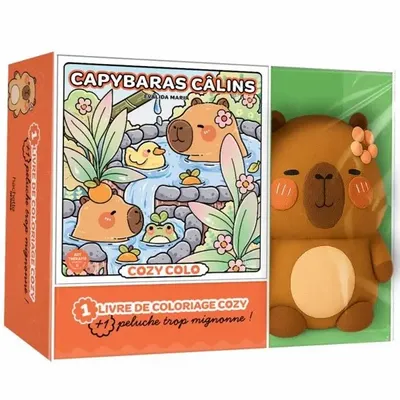 Papeterie - Coffret cozy + peluche Capybara - HACHETTE LIVRE