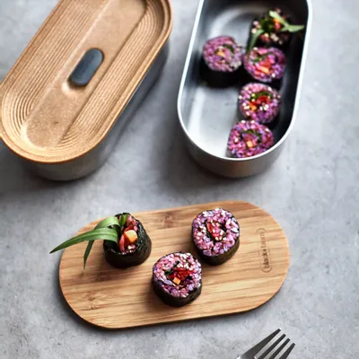 Boîtes de conservation - BLACK + BLUM Lunch Box Bento | Étanche | Micro-Ondable | 1 L | Olive - BLACK+BLUM EUROPE