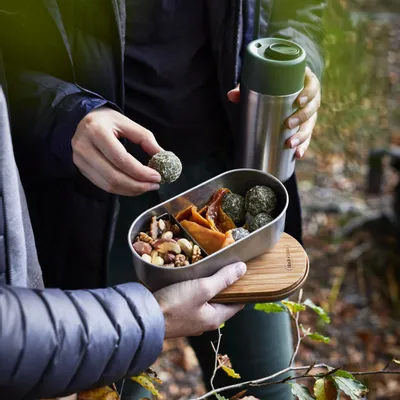 Boîtes de conservation - BLACK + BLUM Lunch Box Bento | Étanche | Micro-Ondable | 1 L | Olive - BLACK+BLUM EUROPE