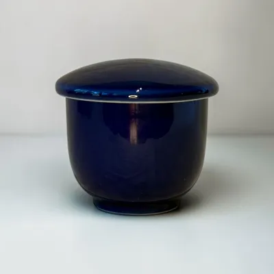 Mugs - Arita Porcelain, Chawan Mushi Cup with Lid – Ruri Collection - JOHN MAC CERAMICS