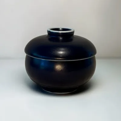 Bowls - Arita Porcelain, Small Bowl with Lid (Matte) – Ruri Collection - JOHN MAC CERAMICS
