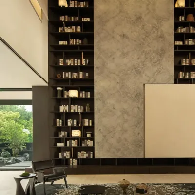 Bibliothèques - Bibliothèquevitrée pleine hauteur - M77