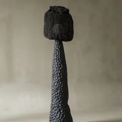 Floor lamps - NOIR MOKH Sculptural Floor lamp - GALERIE SANA MOREAU