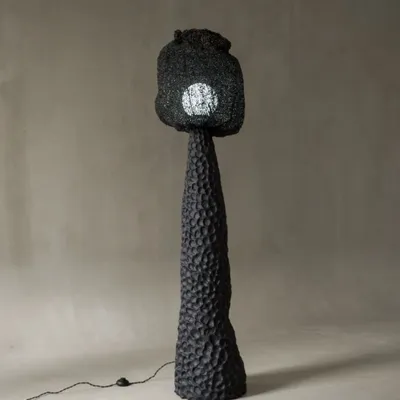 Floor lamps - NOIR MOKH Sculptural Floor lamp - GALERIE SANA MOREAU