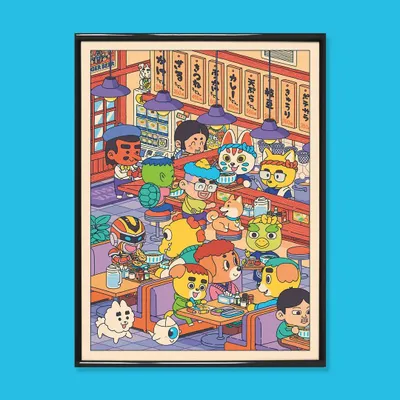 Affiches - Affiche "Udon-ya" - Format 30x40cm - YEAAAH! STUDIO