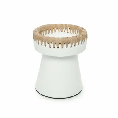 Bougeoirs et photophores  - Le Bougeoir Pretty - Blanc Naturel - M - BAZAR BIZAR LIVING